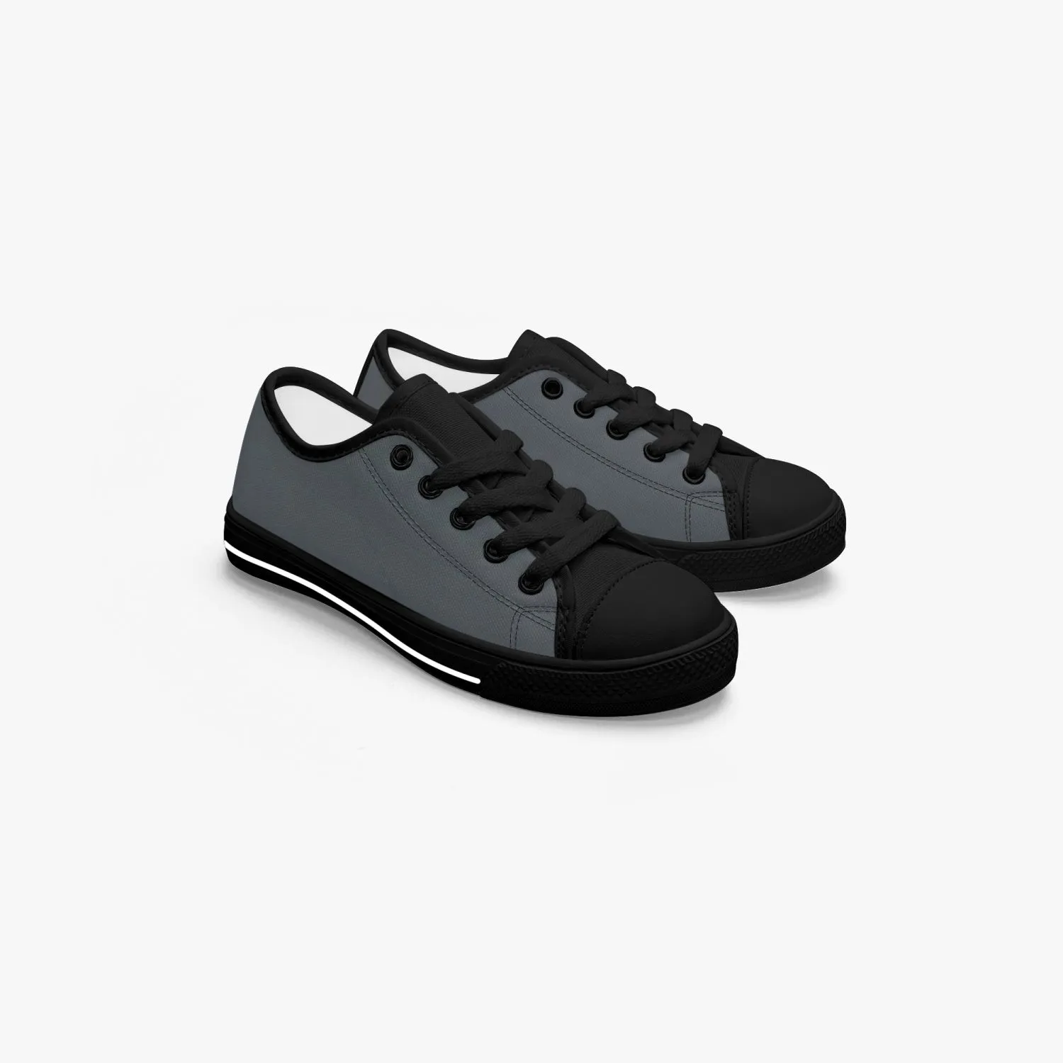 421.Kid’s Low-Top Canvas Shoes-Black