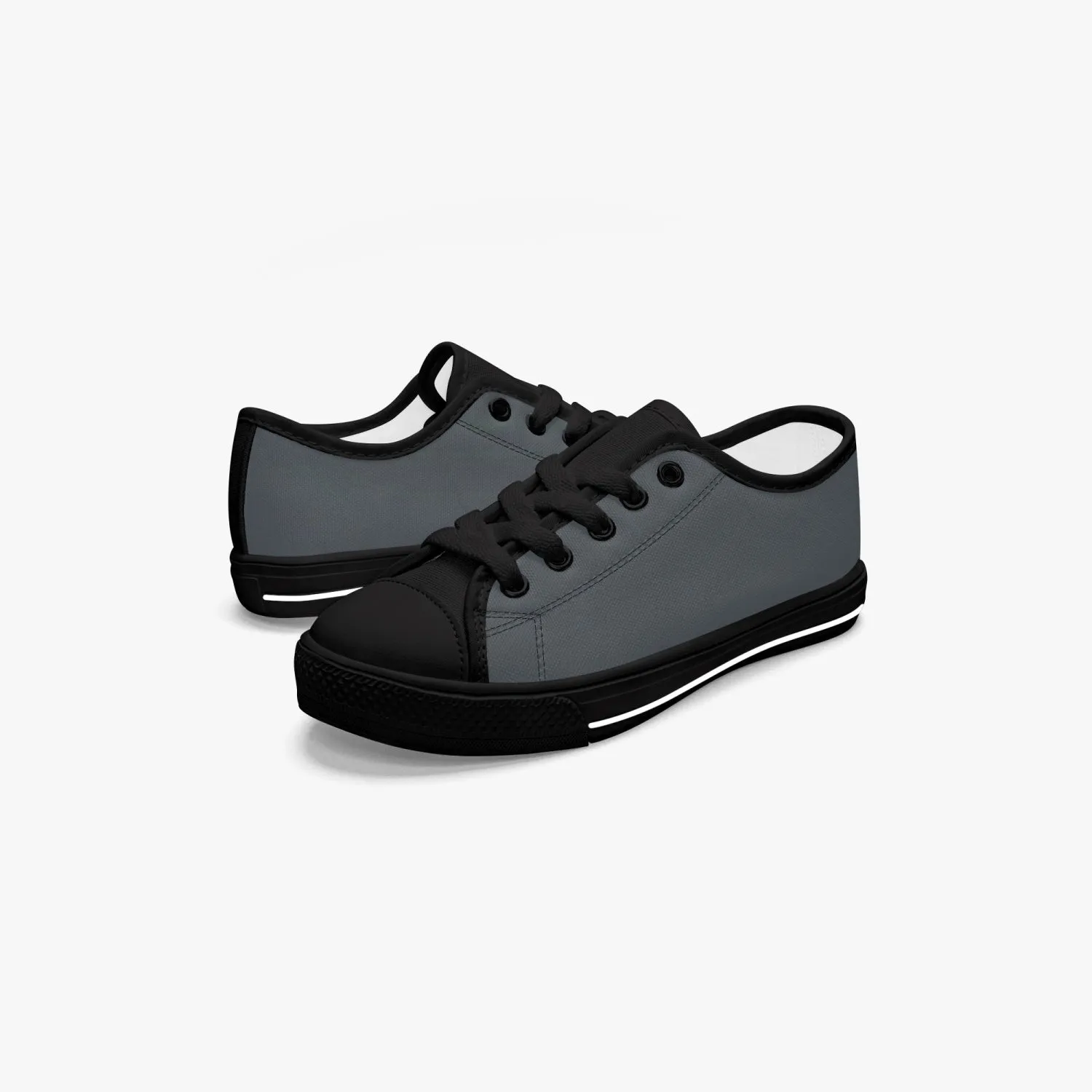 421.Kid’s Low-Top Canvas Shoes-Black