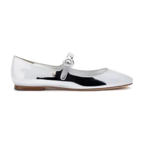 Blair Ballet Flat In Silver Specchio