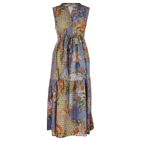 IS Charlotte Tiered Blu Multi Dress