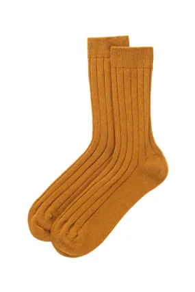 Men's Cashmere Ribbed Socks