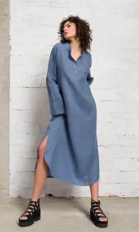 Relaxed Fit Linen Shirt Dress